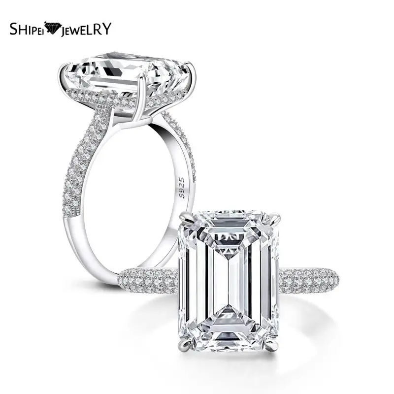 ShiPei 925 Sterling Silver Fine Jewelry Emerald Cut Created Moissanite Wedding Engagement Rose/White Gold Ring Anniversary Gifts
ShiPei 925 Sterling Silver Fine Jewelry Emerald Cut Created Moissanite Wedding Engagement Rose/White Gold Ring Anniversary Gifts