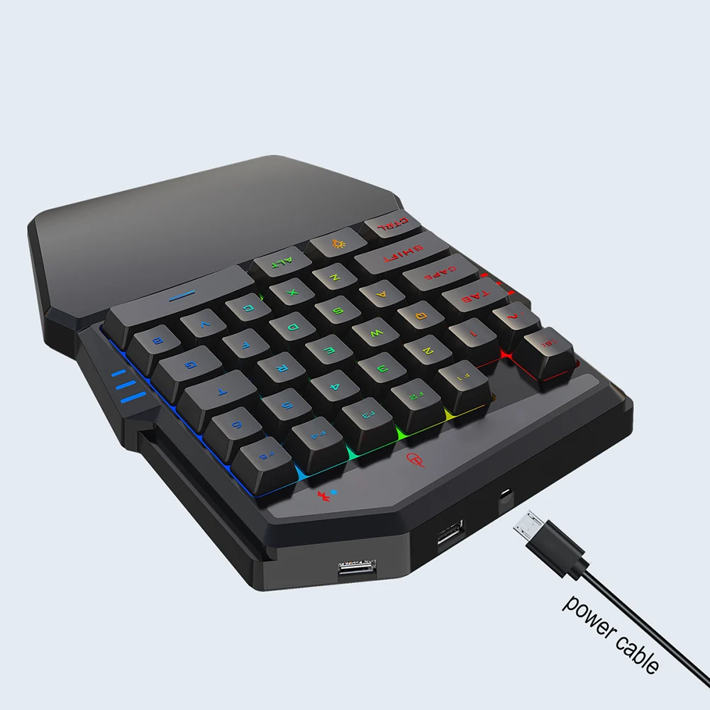 Bluetooth Wireless 4.2 One-handed Keyboard Comes with Throne Mouse set Game Essential Mouse Keyboard 
Bluetooth Wireless 4.2 One-handed Keyboard Comes with Throne Mouse set Game Essential Mouse Keyboard