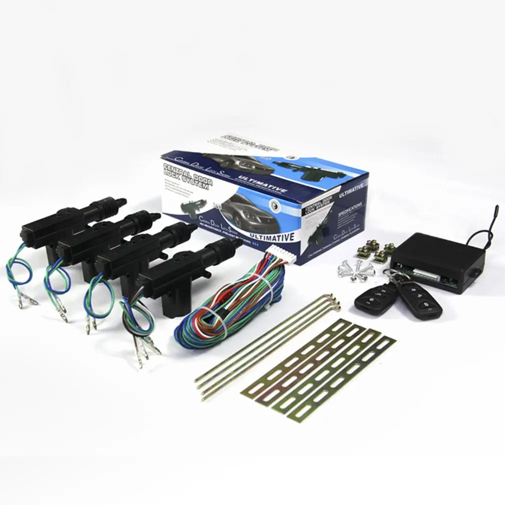 12V Universal Car Lock Door Remote Control Keyless Entry System Locking Kit With 4 Door Lock Actuator
12V Universal Car Lock Door Remote Control Keyless Entry System Locking Kit With 4 Door Lock Actuator