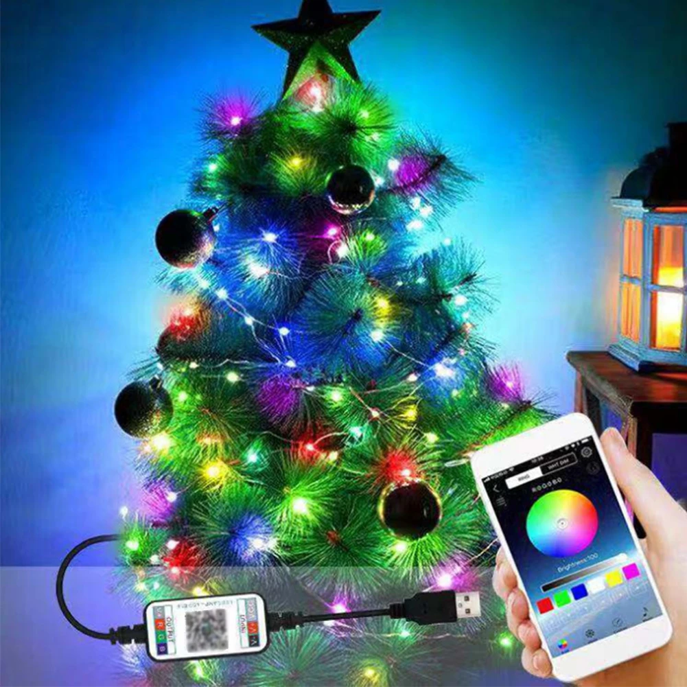 5/10/15/20M USB Christmas Tree Led String Lights with Smart Bluetooth App Remote Control Christmas Home Decor Lights Garland
5/10/15/20M USB Christmas Tree Led String Lights with Smart Bluetooth App Remote Control Christmas Home Decor Lights Garland