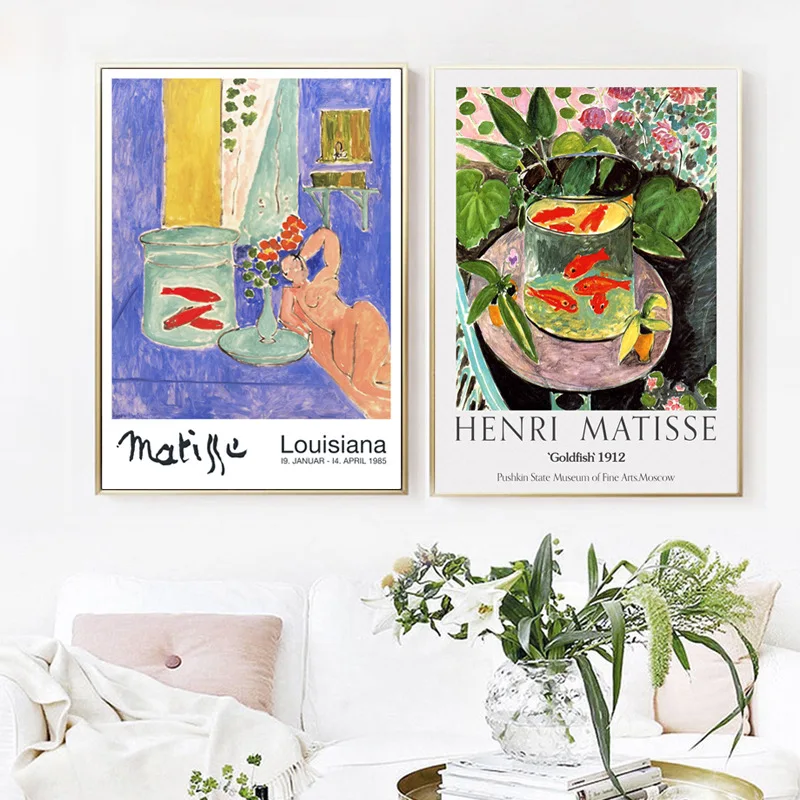 Goldfish Oil Painting Henry Matisse Decorative Unframed Canvas Painting For Living Room Wall Poster Home Decor
Goldfish Oil Painting Henry Matisse Decorative Unframed Canvas Painting For Living Room Wall Poster Home Decor