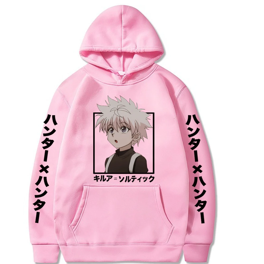 Повседневная Толстовка Killua Zoldyck с капюшоном в стиле аниме Hunter X Hunter, Свободный пуловер унисекс в стиле Харадзюку для подростков
Повседневная Толстовка Killua Zoldyck с капюшоном в стиле аниме Hunter X Hunter, Свободный пуловер унисекс в стиле Харадзюку для подростков
