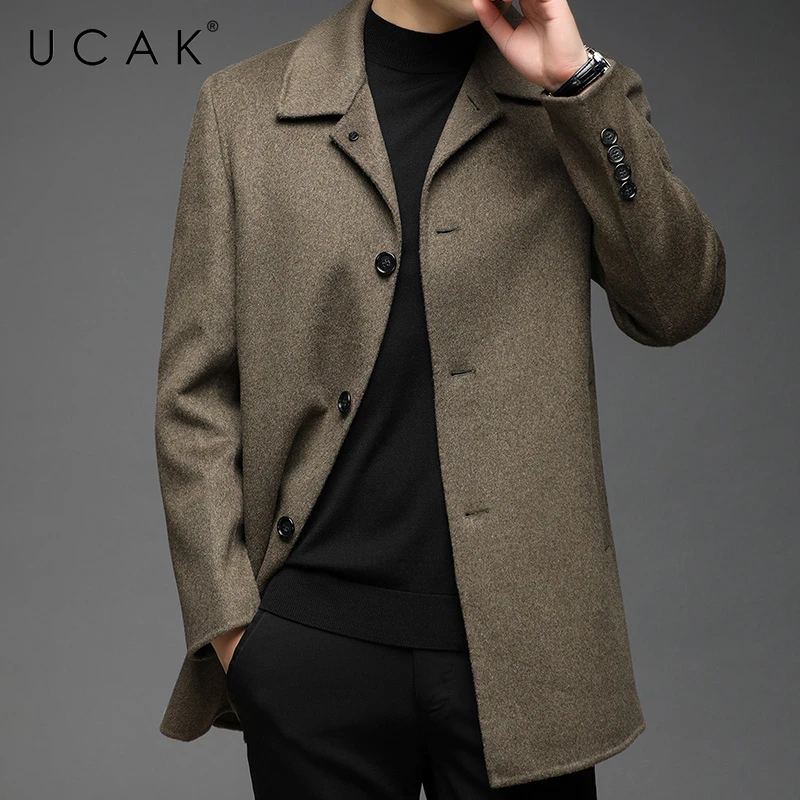 UCAK Brand 2021 Winter Men's Woolen Coat New Solid Color Streetwear Trench Slim Fit Business Casual Wool Long Jacket Blend U8296
UCAK Brand 2021 Winter Men's Woolen Coat New Solid Color Streetwear Trench Slim Fit Business Casual Wool Long Jacket Blend U8296