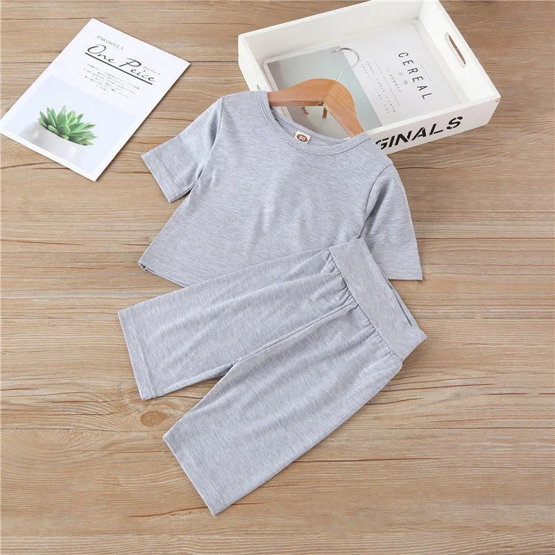 Children's Modal Air Conditioning Clothing Summer Thin Soft High Waist Belly Care Men's and Women's Children's Pajamas Home Wear
Children's Modal Air Conditioning Clothing Summer Thin Soft High Waist Belly Care Men's and Women's Children's Pajamas Home Wear