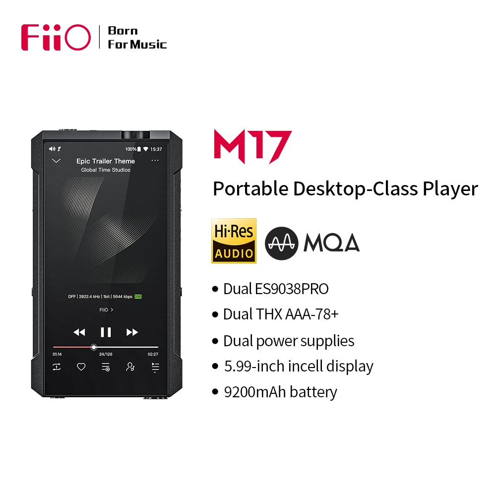 Настольный компьютер FiiO M17 с двойным ES9038PRO/Android 10 5,99 дюймов/искусственная кожа + музыкальный плеер
Настольный компьютер FiiO M17 с двойным ES9038PRO/Android 10 5,99 дюймов/искусственная кожа + музыкальный плеер