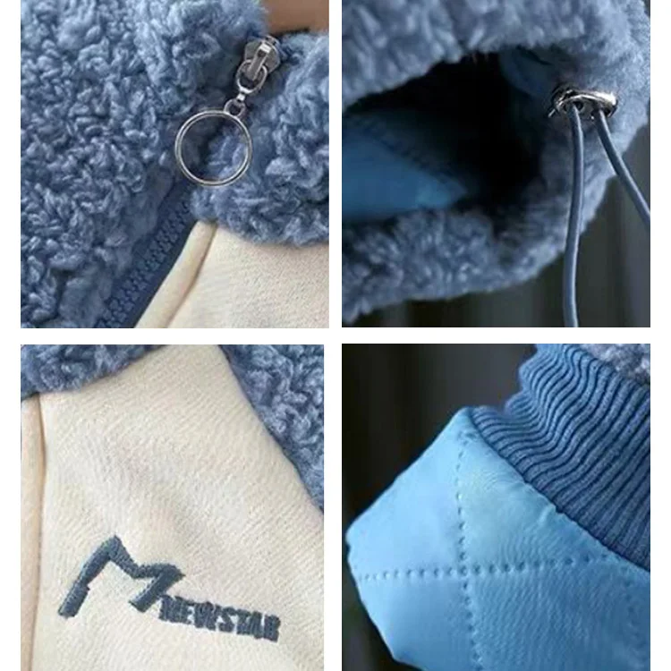 2020 autumn and winter new Korean version plus velvet thick hooded coat girls loose color letter coat
2020 autumn and winter new Korean version plus velvet thick hooded coat girls loose color letter coat