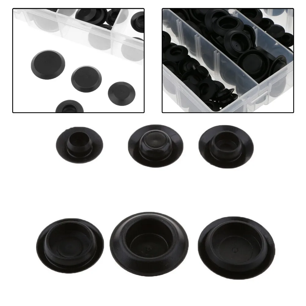 141 Pieces Flush Mount Black Plastic Hole Plug Rubber Plug PVC Material Plug Buckle Cover Assortment Auto Body Sheet Metal
141 Pieces Flush Mount Black Plastic Hole Plug Rubber Plug PVC Material Plug Buckle Cover Assortment Auto Body Sheet Metal