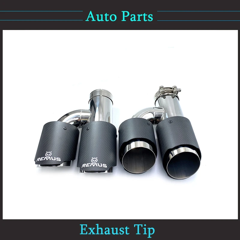 1Pair H Style Dual Matte Carbon Fiber Stainless Steel Exhaust Pipe Universal Auto Tip Double Muffler Tip With Remus Logo
1Pair H Style Dual Matte Carbon Fiber Stainless Steel Exhaust Pipe Universal Auto Tip Double Muffler Tip With Remus Logo
