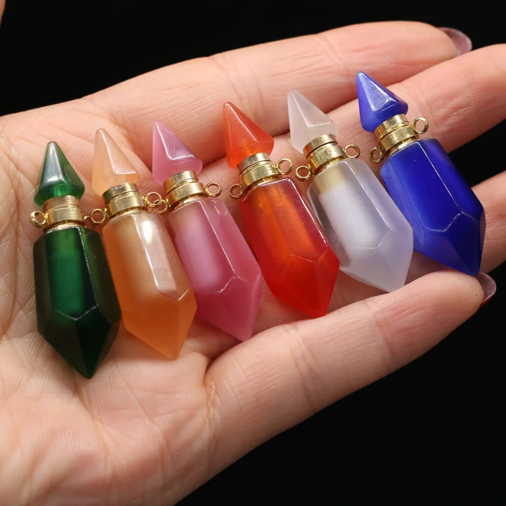 Natural Stone Perfume Bottle Essential Oil Diffuser Connectors Pendant Charm Rose Quartzs Fit Necklace Accessories Size 13x42mm
Natural Stone Perfume Bottle Essential Oil Diffuser Connectors Pendant Charm Rose Quartzs Fit Necklace Accessories Size 13x42mm
