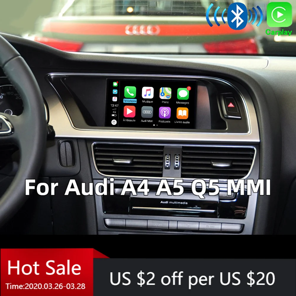 Wi Fi Беспроводное Автомобильное Зеркало Apple CarPlay dongle для Audi 2009 2019 A4 A5 Q5 Non MMI OEM