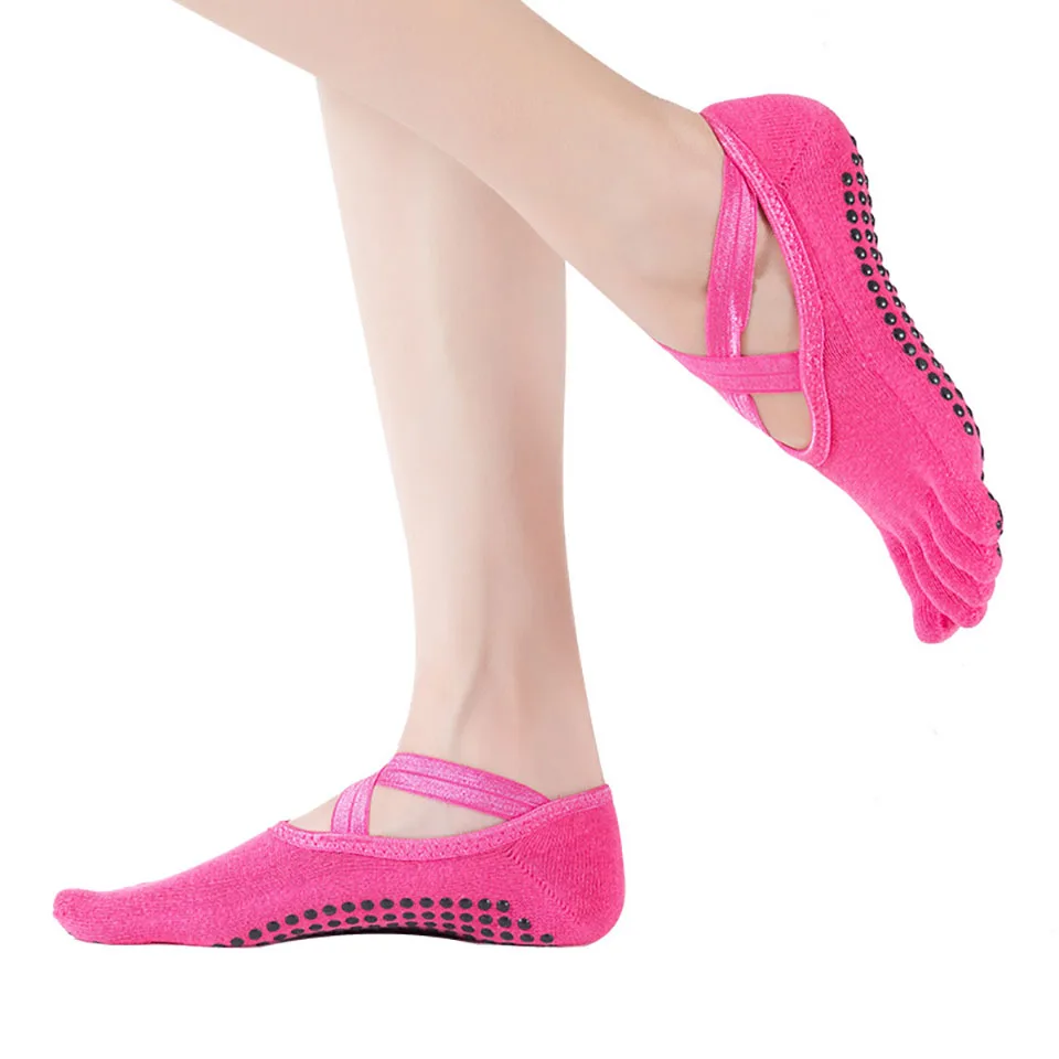 KoKossi 1Pair Five Toe Cross Yoga Socks Comfortable Elasticity Indoor Dance Fitness Yoga Socks Breathable Non-slip Quick Dry
KoKossi 1Pair Five Toe Cross Yoga Socks Comfortable Elasticity Indoor Dance Fitness Yoga Socks Breathable Non-slip Quick Dry