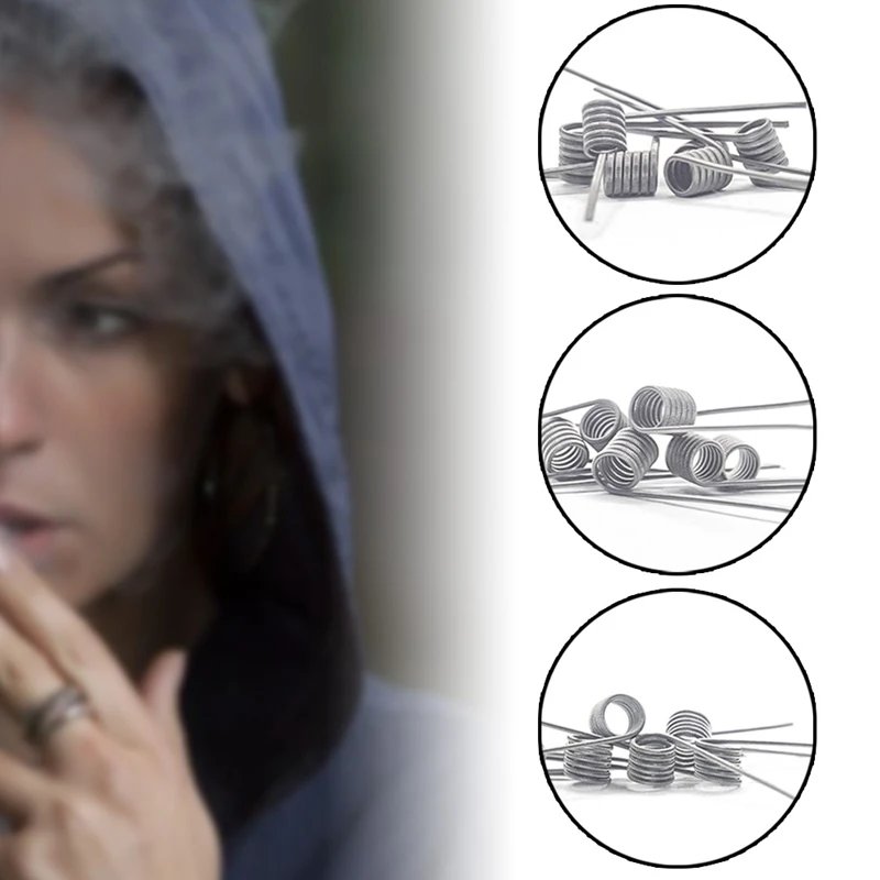 BMTD MTL Clapton Fused Clapton Coil Ni80 Prebuilt Coils For DIY MTL Vaper RDA RTA Tank Atomizers High Resistance
BMTD MTL Clapton Fused Clapton Coil Ni80 Prebuilt Coils For DIY MTL Vaper RDA RTA Tank Atomizers High Resistance
