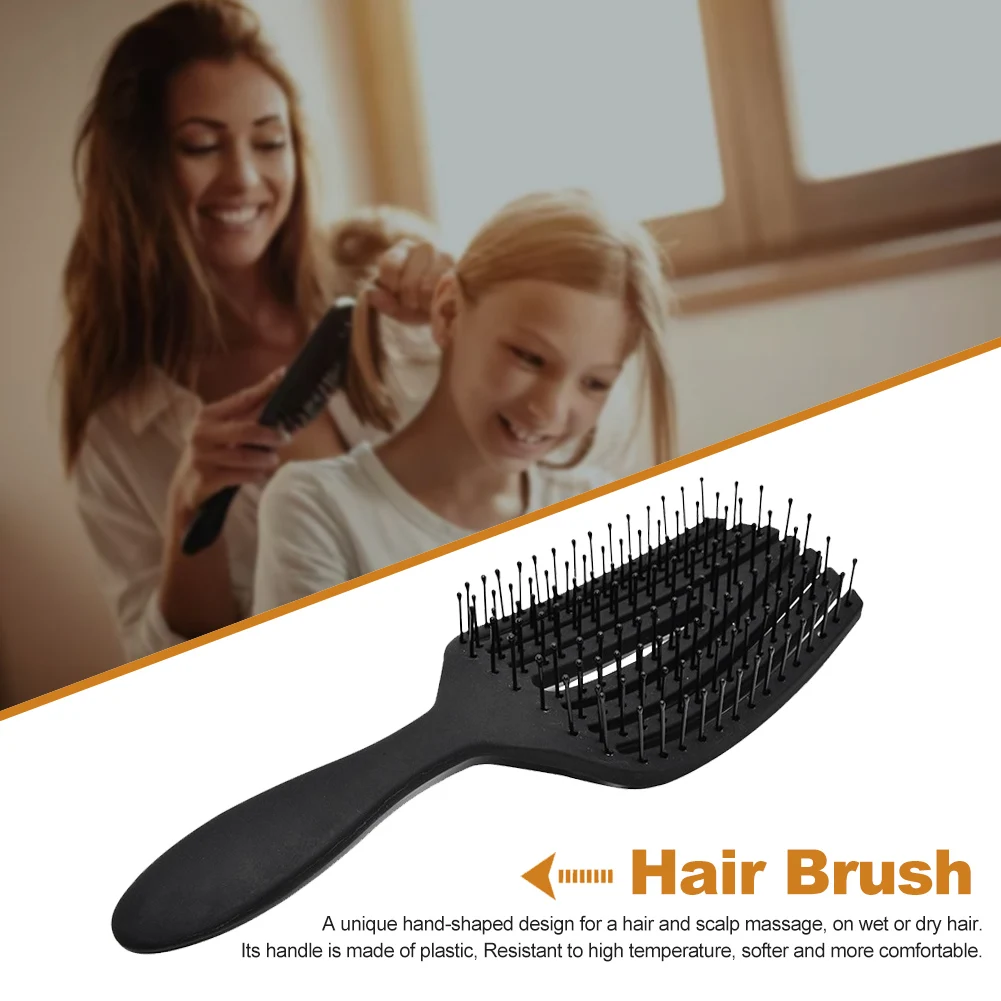 Hair Brush With Handle Durable Nylon Bristles Detangling Black Smoothing Portable Anti Static Styling Tool Scalp Massage Comb
Hair Brush With Handle Durable Nylon Bristles Detangling Black Smoothing Portable Anti Static Styling Tool Scalp Massage Comb