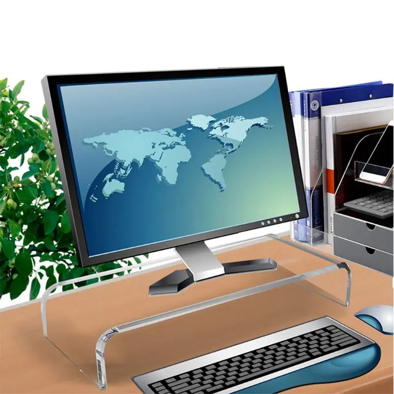 Acrylic Universal Computer Monitor Riser Stand for Home Office Business Desk Gamers Multi Media Platform
Acrylic Universal Computer Monitor Riser Stand for Home Office Business Desk Gamers Multi Media Platform
