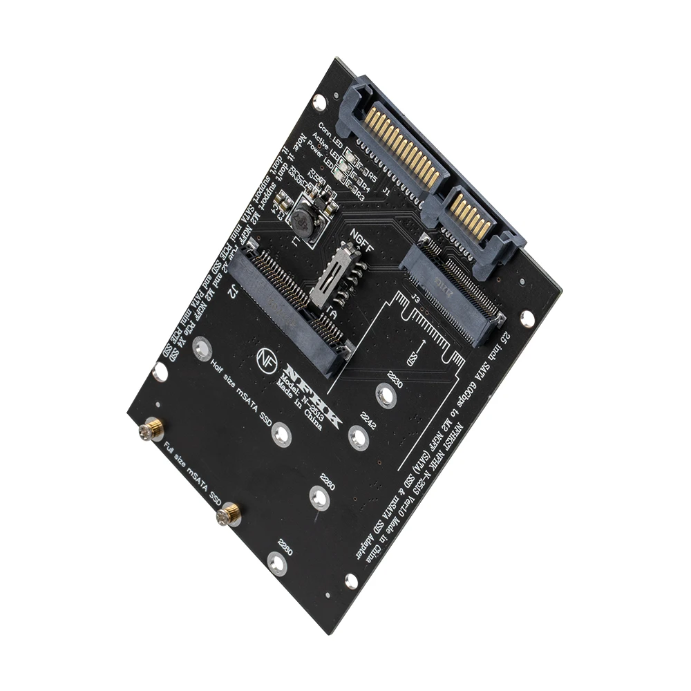 Переходник RGEEK M.2 NGFF Msata SSD/SATA 3 0 2 5 адаптер M2 PCI SSD переходник Райзер для ПК ноутбука