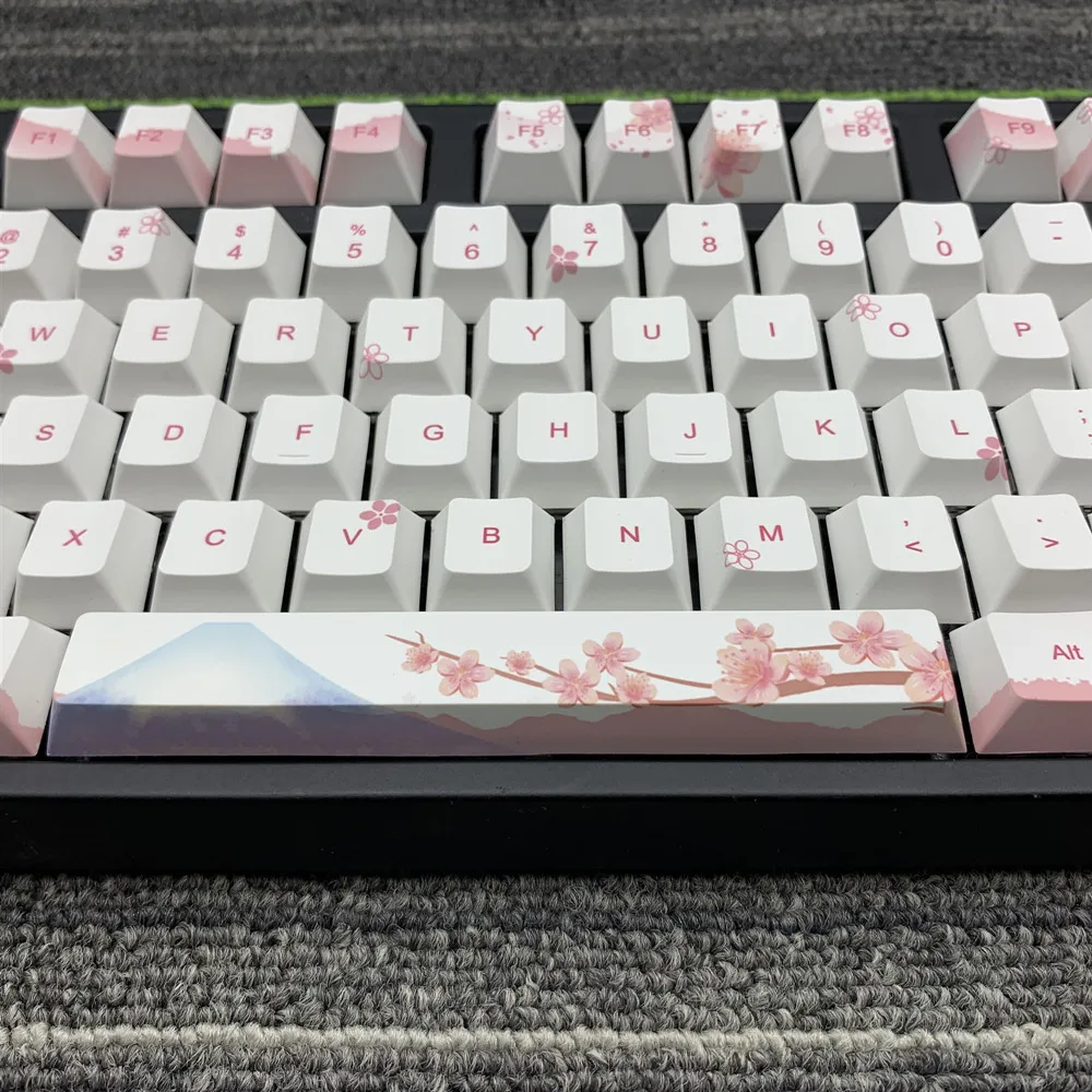 Механические колпачки для клавиатуры ключей с вишневым цветком полный комплект