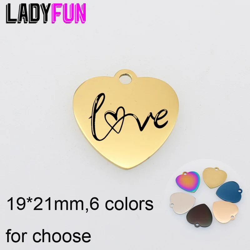 10pcs Love Heart Charms Love Charm Stainless Steel Laser Charms Diy Pendant For Jewelry Making
10pcs Love Heart Charms Love Charm Stainless Steel Laser Charms Diy Pendant For Jewelry Making