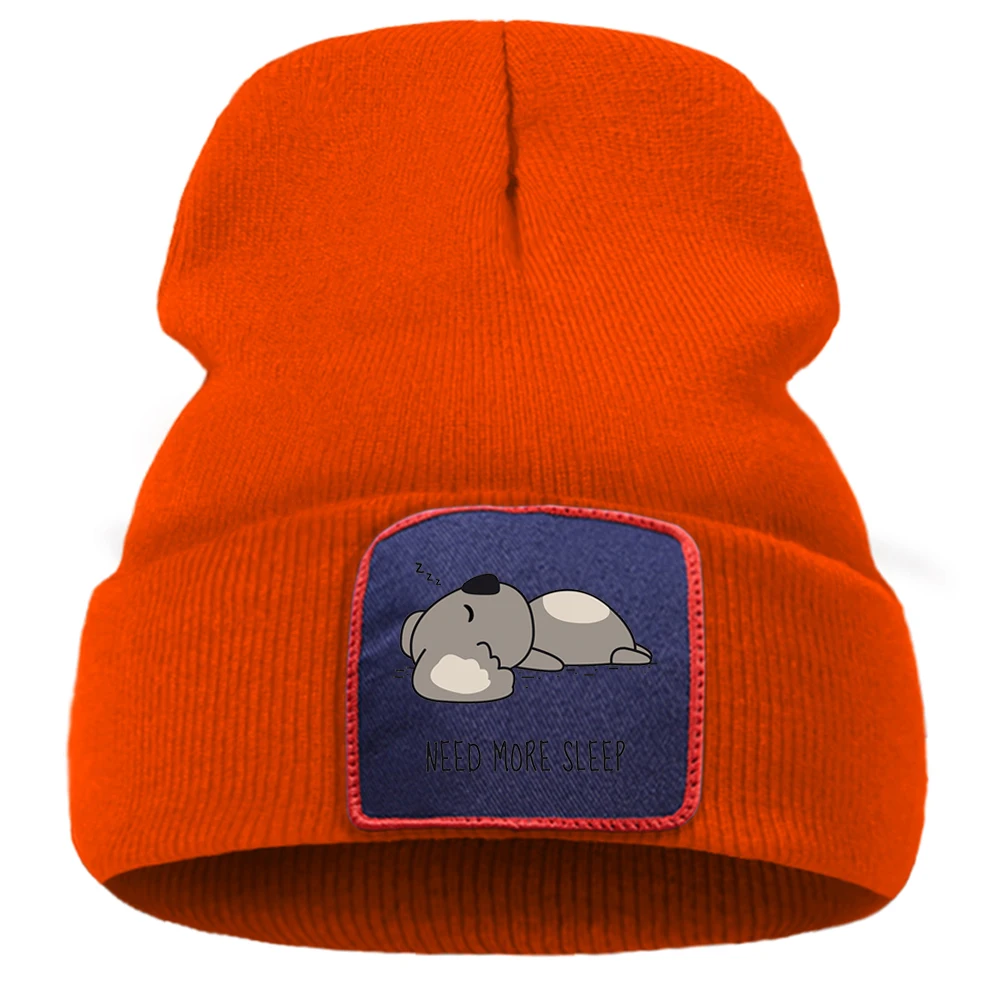Need More Sleep Kawaii Bear Printed Beanie Hat Warm Hot Sale Winter Hat Solid Color Skullies Knitted Hats Quality Flexible Cap
Need More Sleep Kawaii Bear Printed Beanie Hat Warm Hot Sale Winter Hat Solid Color Skullies Knitted Hats Quality Flexible Cap