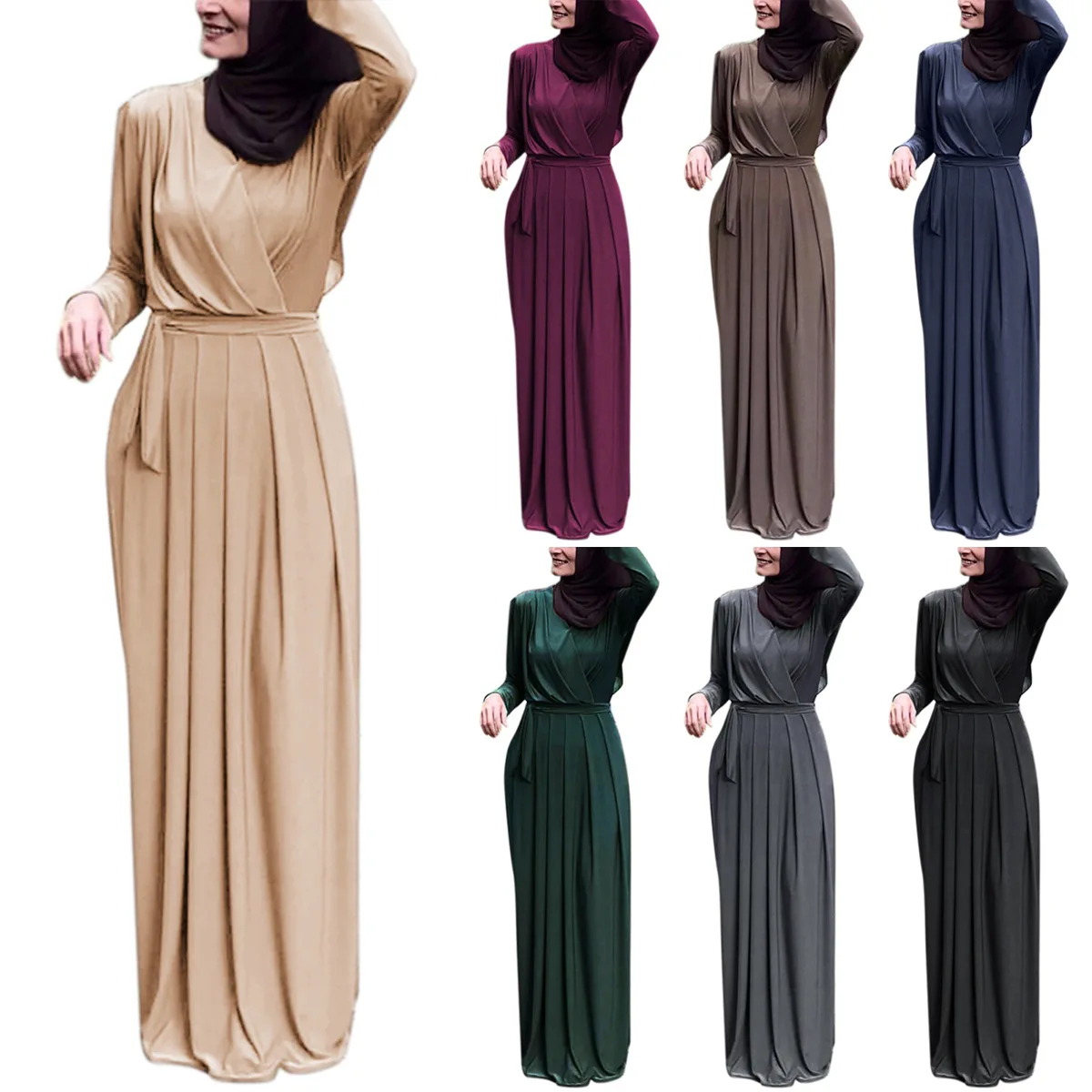 Ramadan Muslim Hijab Dress abayas for Women Abaya Dubai Turkey Islam Clothing Kaftan Robe Longue Femme Musulmane Vestidos
Ramadan Muslim Hijab Dress abayas for Women Abaya Dubai Turkey Islam Clothing Kaftan Robe Longue Femme Musulmane Vestidos