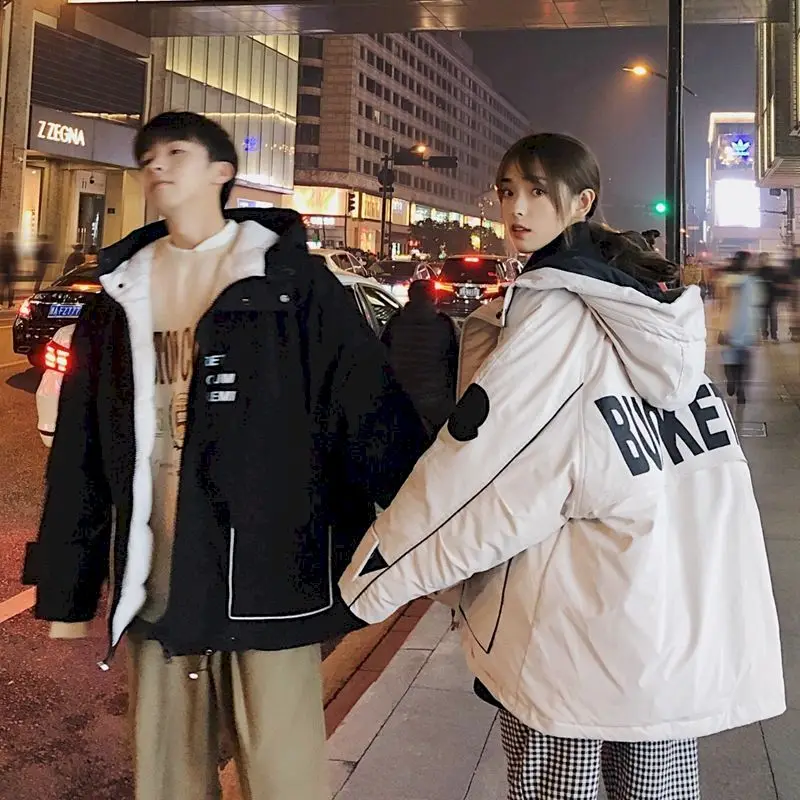 Harajuku Parkas Men Women 2022 New Winter Padded Jacket Couple Quilted Coats Hooded Zipper Loose Cotton Clothes Warm Jackets Yes
Harajuku Parkas Men Women 2022 New Winter Padded Jacket Couple Quilted Coats Hooded Zipper Loose Cotton Clothes Warm Jackets Yes