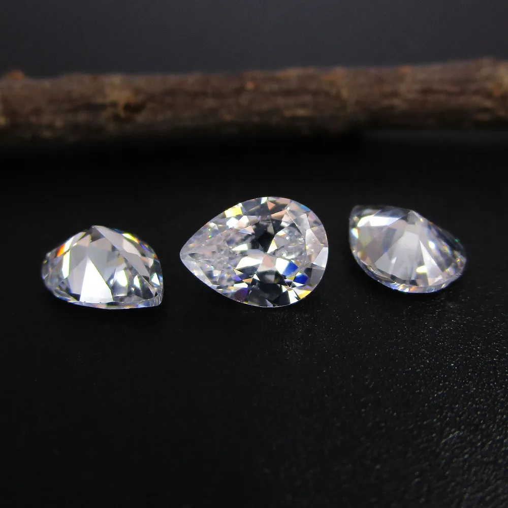 50pc Pear CZ Gemstone 2x3mm--13x18mm Loose Cubic Zirconia White Synthetic Gems For Jewelry Making
50pc Pear CZ Gemstone 2x3mm--13x18mm Loose Cubic Zirconia White Synthetic Gems For Jewelry Making