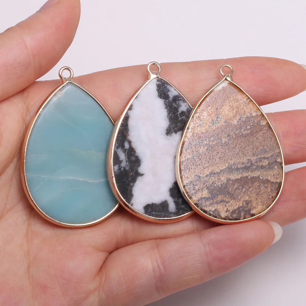Natural Stone Pendant Water Drop Shape Phnom Penh Mix Color Exquisite Charms For Jewelry Making DIY Bracelet Necklace Accessory
Natural Stone Pendant Water Drop Shape Phnom Penh Mix Color Exquisite Charms For Jewelry Making DIY Bracelet Necklace Accessory