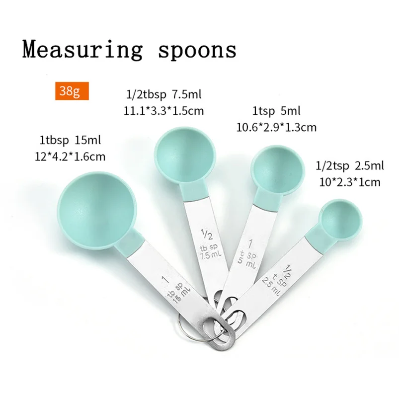 4Pcs Multi Purpose Spoons/Cup Measuring Tools PP Baking Accessories Stainless Steel/Plastic Handle Kitchen Gadgets
4Pcs Multi Purpose Spoons/Cup Measuring Tools PP Baking Accessories Stainless Steel/Plastic Handle Kitchen Gadgets