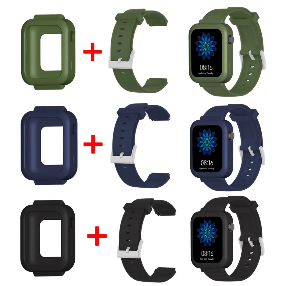 Strap+Case 2in1 For Xiaomi Mi Watch Replacement Silicone Watch Band Protective Case Cover For Xiaomi Mi Smart Watch Bracelet
Strap+Case 2in1 For Xiaomi Mi Watch Replacement Silicone Watch Band Protective Case Cover For Xiaomi Mi Smart Watch Bracelet