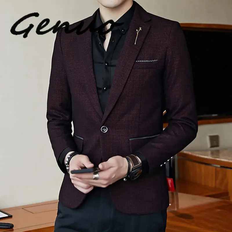 Genuo New 2019 5XL Men's Long Sleeve Suit Jackets, Slim Design Blazer Men, Business Wedding Party Male Suit Coats
Genuo New 2019 5XL Men's Long Sleeve Suit Jackets, Slim Design Blazer Men, Business Wedding Party Male Suit Coats