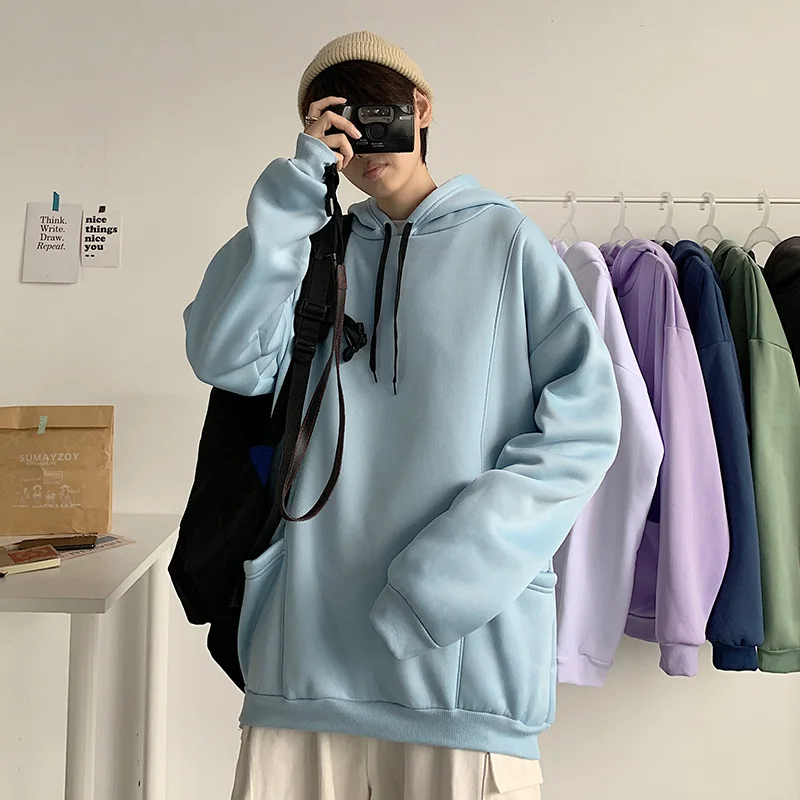 Autumn and Winter Ins Fashion Brand Velvet Padded Hooded Sweatshirt Men's Korean Style Trendy Lovers Wild Loose Solid Color
Autumn and Winter Ins Fashion Brand Velvet Padded Hooded Sweatshirt Men's Korean Style Trendy Lovers Wild Loose Solid Color