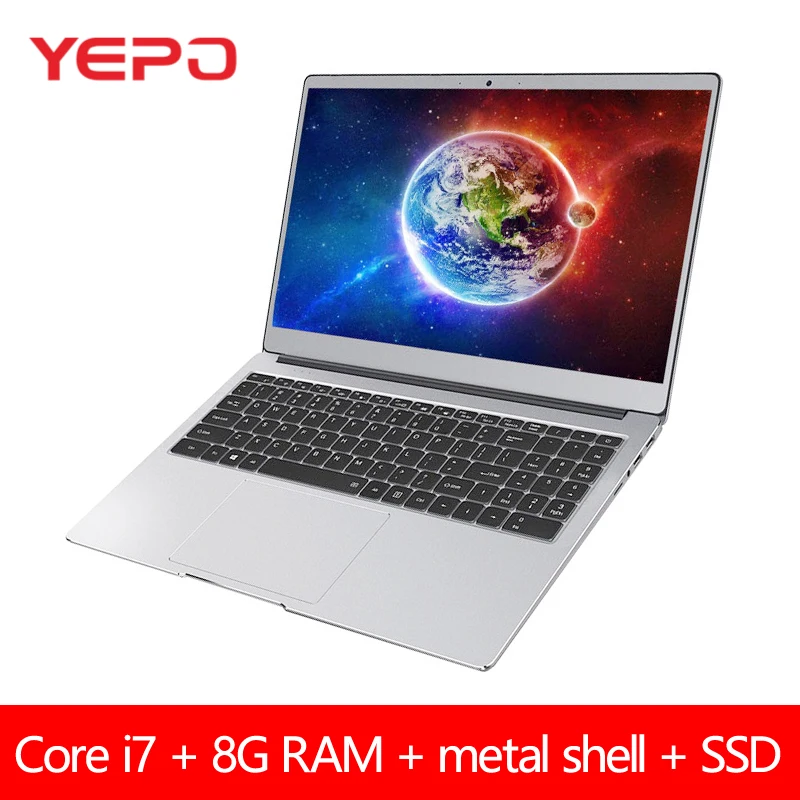 Игровой ноутбук Core i7 15 6 дюйма 8 Гб RAM 128 ГБ 256 512 2280 SSD с клавиатурой подсветкой IPS Scree