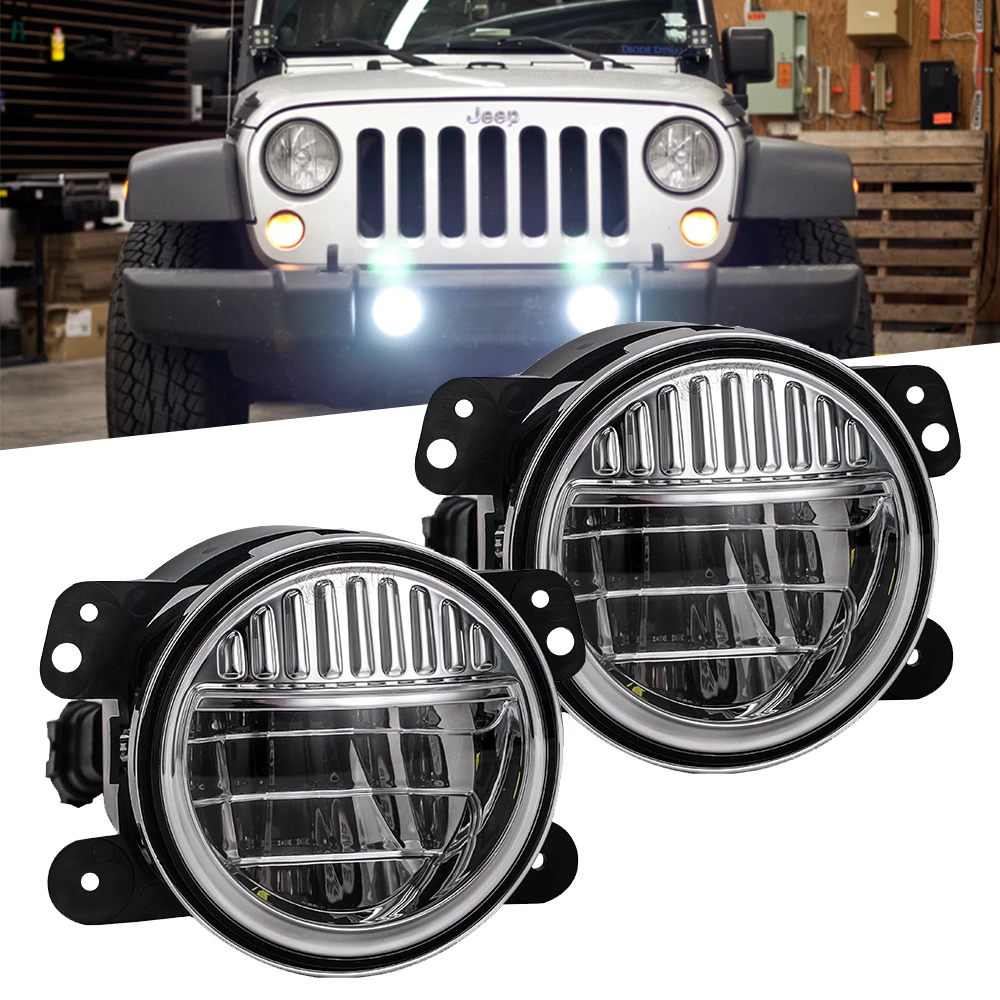 SUP-LIGHT Pair 4 Inch Philips LED Fog Light For Jeep Wrangler JK 2007-2017 Grand Cherokee 20W White Fog Lamp Smile Design
SUP-LIGHT Pair 4 Inch Philips LED Fog Light For Jeep Wrangler JK 2007-2017 Grand Cherokee 20W White Fog Lamp Smile Design