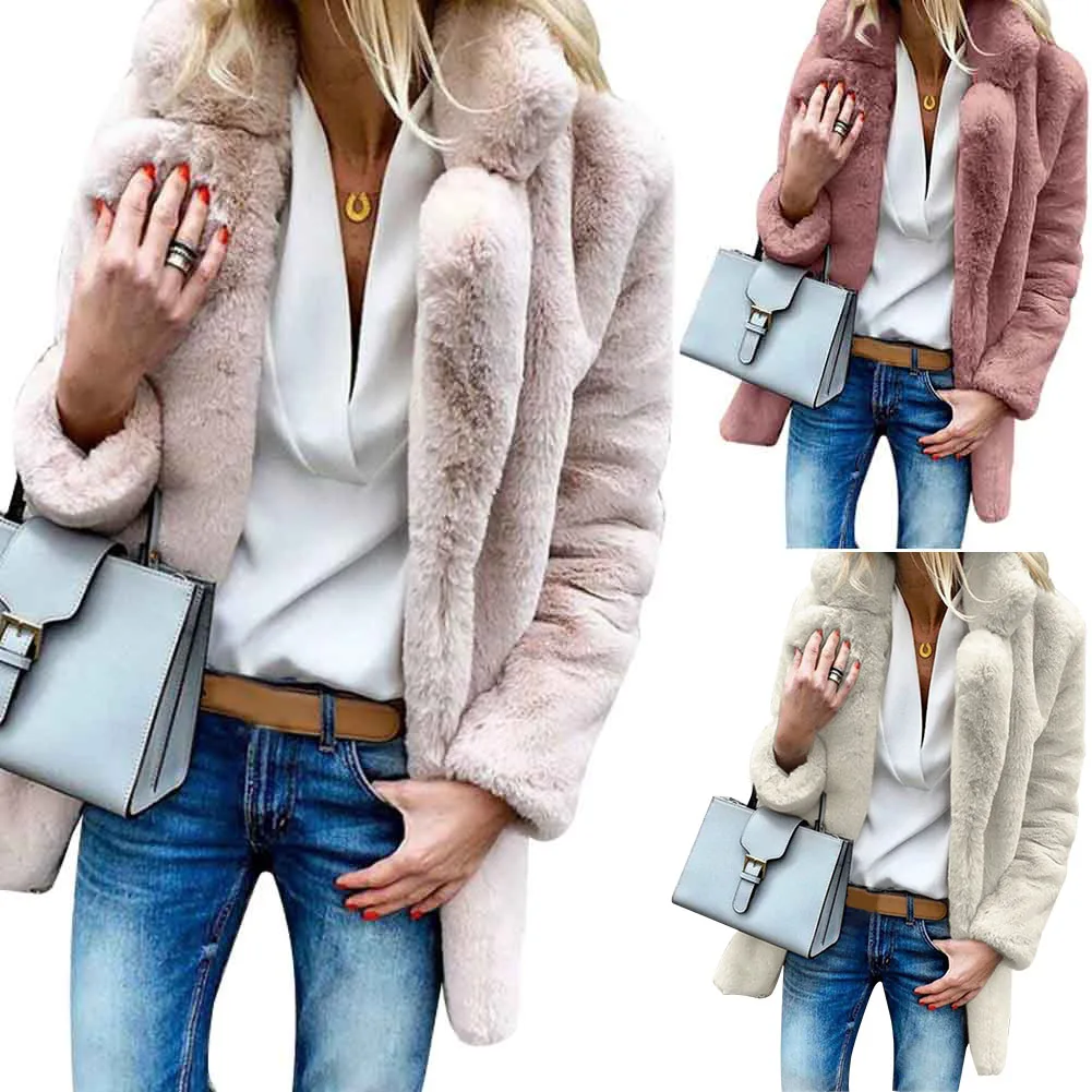 Long Sleeve Warm Fluffy Teddy Bear Women Winter Coat Lapel Neck Soft Casual Faux Fur Party Outerwear Daily Artificial Fleece
Long Sleeve Warm Fluffy Teddy Bear Women Winter Coat Lapel Neck Soft Casual Faux Fur Party Outerwear Daily Artificial Fleece