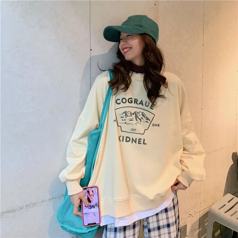 Harajuku printed fake two-piece sweatshirts woman clothes 2021 new spring autumn Korean plus velvet casual loose jacket trend
Harajuku printed fake two-piece sweatshirts woman clothes 2021 new spring autumn Korean plus velvet casual loose jacket trend