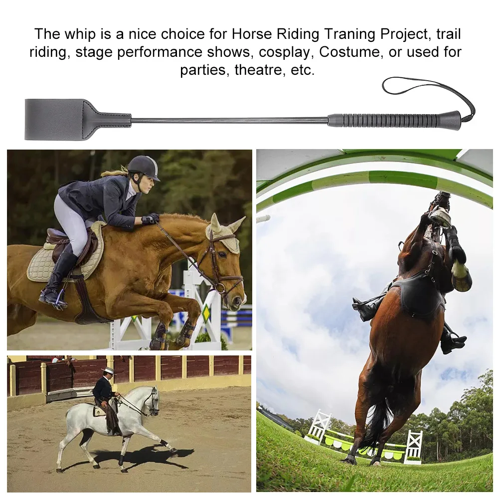 Equestrian Accessories Faux Leather Portable With Double Slapper Outdoor Sports Horse Whip Riding Crop Training Tool Role Play
Equestrian Accessories Faux Leather Portable With Double Slapper Outdoor Sports Horse Whip Riding Crop Training Tool Role Play