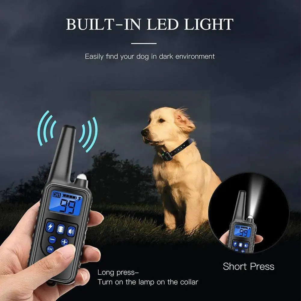 Dog Training Collar Dog Training Device Waterproof Pet Remote Control Rechargeable Dog Collar For 3 Many Dogs At Same Times P4P7
Dog Training Collar Dog Training Device Waterproof Pet Remote Control Rechargeable Dog Collar For 3 Many Dogs At Same Times P4P7