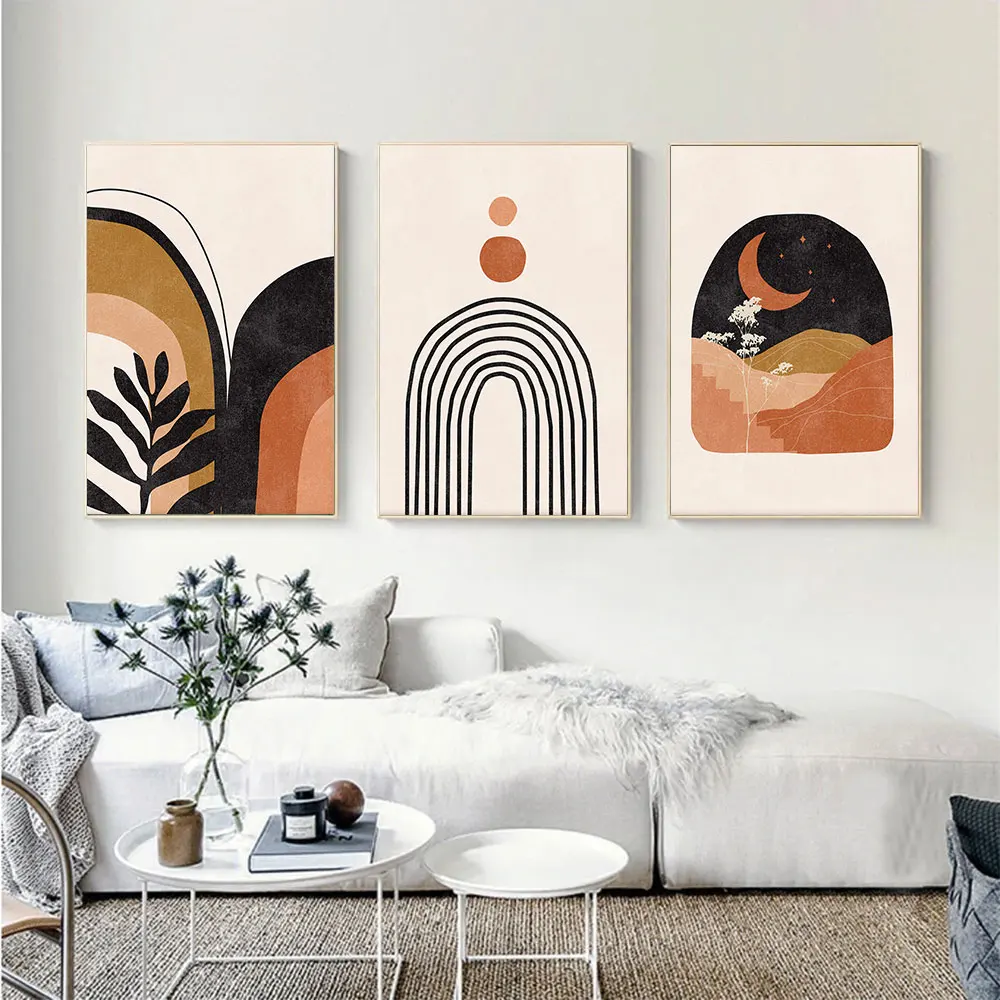 Mid Century Sun Moon Poster Minimal Landscape Art Print Black Beige Orange Canvas Painting Modern Wall Picture Living Room Decor
Mid Century Sun Moon Poster Minimal Landscape Art Print Black Beige Orange Canvas Painting Modern Wall Picture Living Room Decor