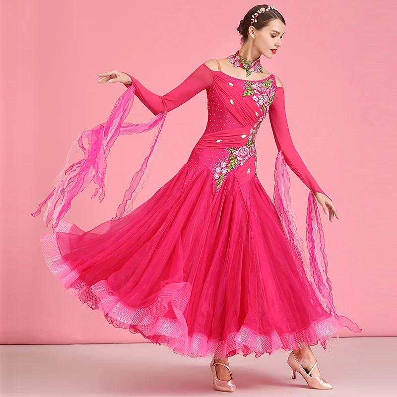 Elegant Ballroom Dance Competition Dresses Women Waltz Standard Dance Foxtrot Performance Clothing Ladies Tango Outfit DC3555
Elegant Ballroom Dance Competition Dresses Women Waltz Standard Dance Foxtrot Performance Clothing Ladies Tango Outfit DC3555