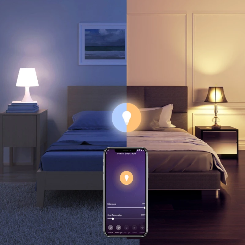 Wifi Smart LED Light Bulb 15W E27 B22 RGB+CCT App Voice Control Lamp Timing Function Dimmable Magic Bulb for Alexa/Google Home
Wifi Smart LED Light Bulb 15W E27 B22 RGB+CCT App Voice Control Lamp Timing Function Dimmable Magic Bulb for Alexa/Google Home