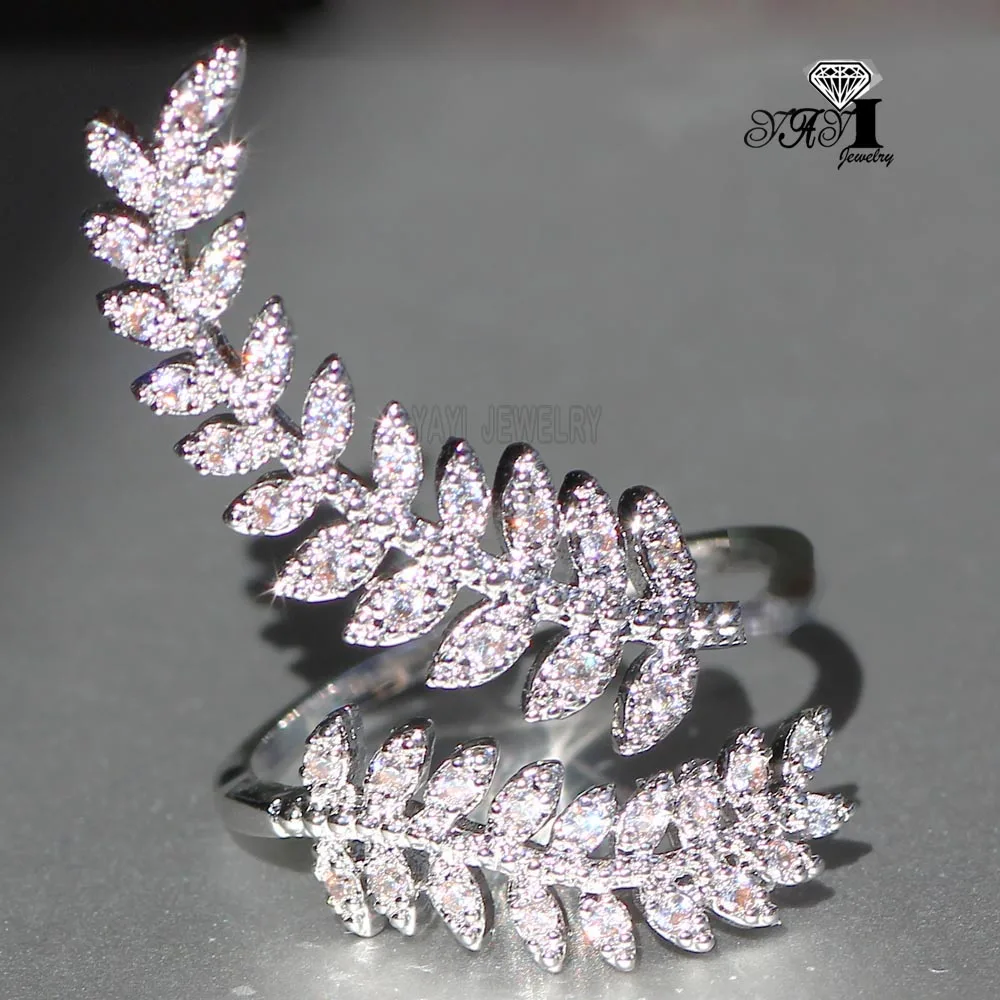 Wholesale YaYI Jewelry Fashion Princess Cut White Leaves Cubic Zirconia Silver Color Engagement Wedding Party Adjustable Rings
Wholesale YaYI Jewelry Fashion Princess Cut White Leaves Cubic Zirconia Silver Color Engagement Wedding Party Adjustable Rings