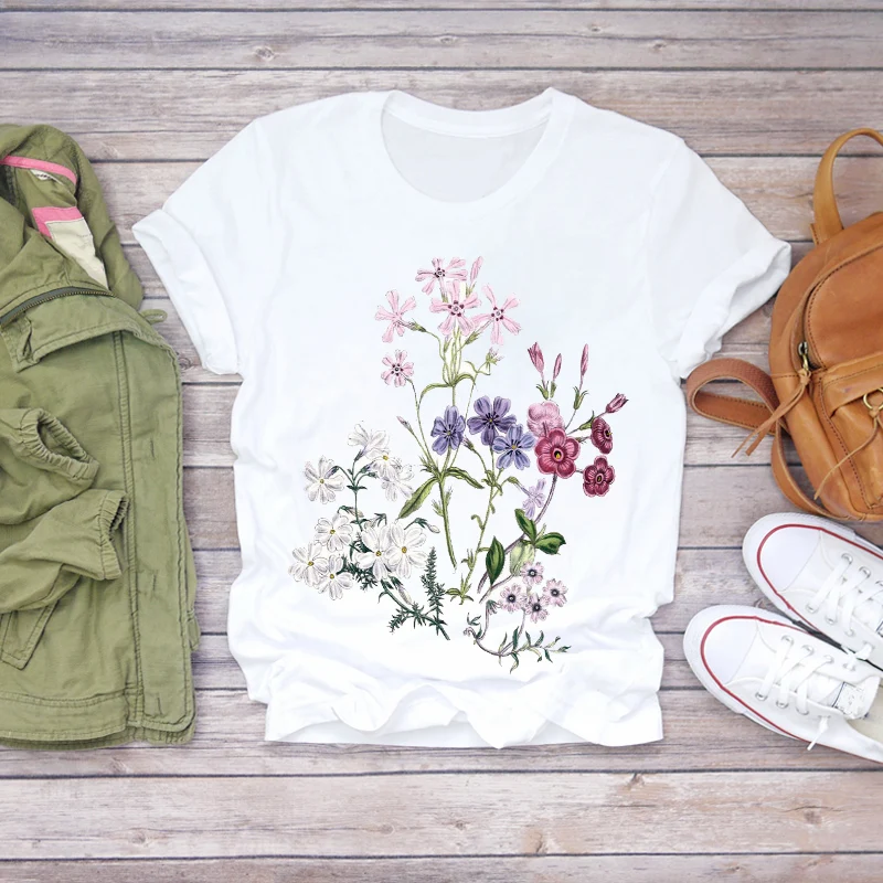 2021 Fashion Flower Print Lady Fashion Short Sleeve Aesthetic Clothes T-shirts Top T Graphic Female Ladies Womens Tee T-Shirt
2021 Fashion Flower Print Lady Fashion Short Sleeve Aesthetic Clothes T-shirts Top T Graphic Female Ladies Womens Tee T-Shirt