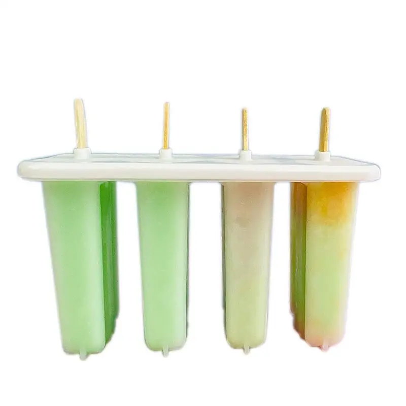 DIY Ice Cream Mold 4 Cavity Popsicle Mold Set Reusable Ice Cube Tray With Stick And Lid Homemade Ice Cream Tool Accessories
DIY Ice Cream Mold 4 Cavity Popsicle Mold Set Reusable Ice Cube Tray With Stick And Lid Homemade Ice Cream Tool Accessories