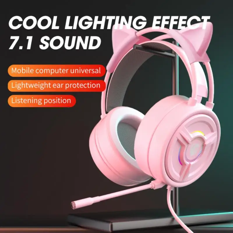 Gaming Wired Headsets RGB Light Surround Sound Stereo Over-head Gaming Headset With Microphone For PC Laptop Game Headset New 
Gaming Wired Headsets RGB Light Surround Sound Stereo Over-head Gaming Headset With Microphone For PC Laptop Game Headset New