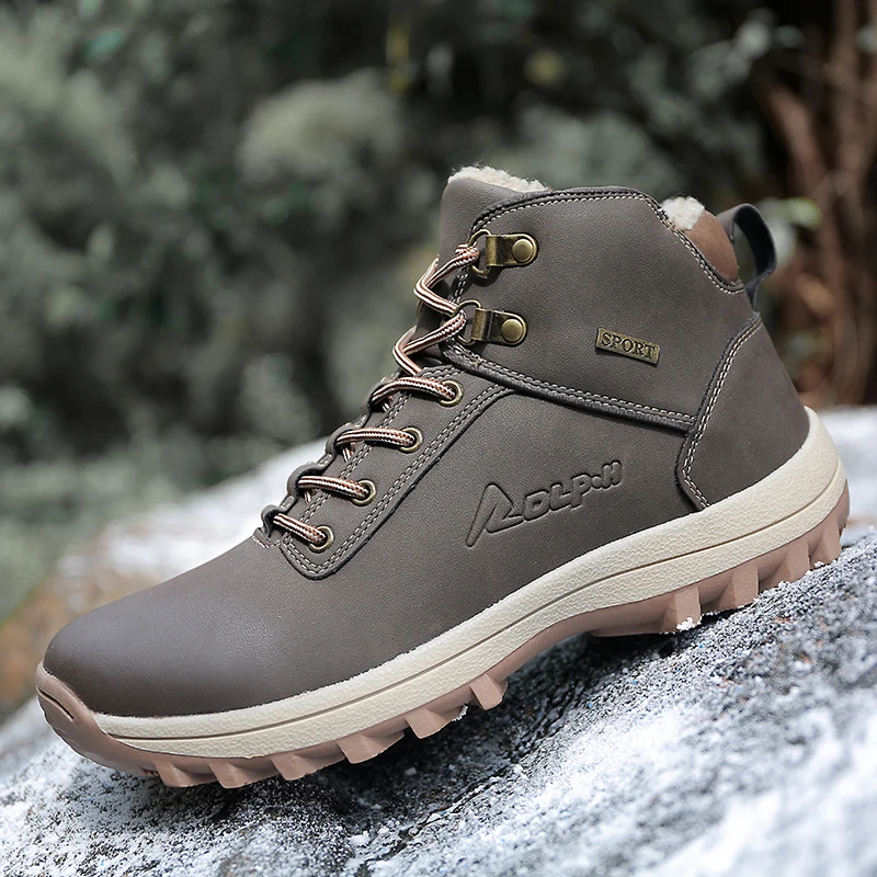 Misalwa Outdoor Warm Winter Men Shoes Big Size Antiskid Snow Boots PU Leather Furry Mens Casual Footwear
Misalwa Outdoor Warm Winter Men Shoes Big Size Antiskid Snow Boots PU Leather Furry Mens Casual Footwear