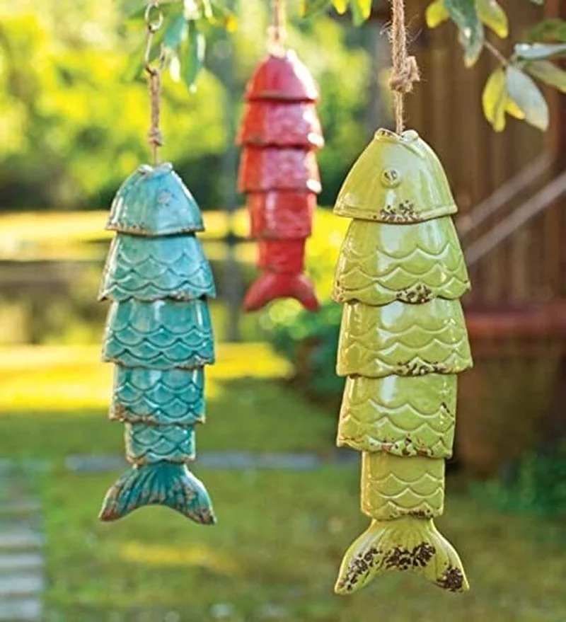 Colored Koi Fish Wind Chime Garden Patio Home Decor Metal Pendant for Fishers Anglers Fishing Fans Gift Festive Decor
Colored Koi Fish Wind Chime Garden Patio Home Decor Metal Pendant for Fishers Anglers Fishing Fans Gift Festive Decor