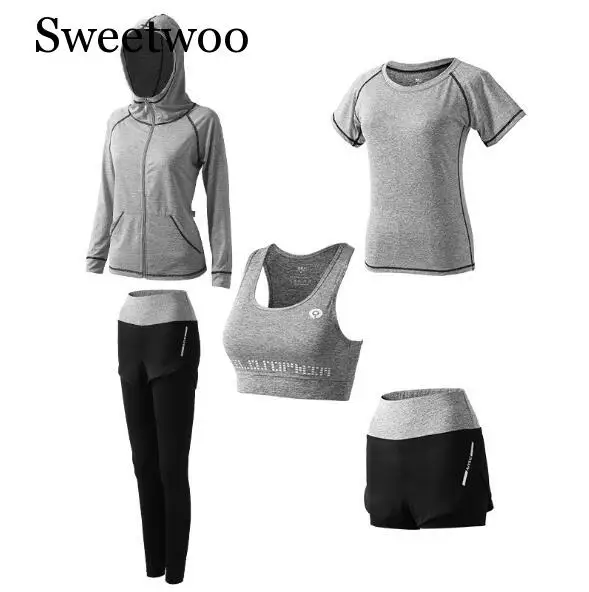 Womens Yoga Sets Five 5 Pieces Set Training Sports Sets Female Workout Clothes for Women Sportswear Gym Training Clothing S-3XL
Womens Yoga Sets Five 5 Pieces Set Training Sports Sets Female Workout Clothes for Women Sportswear Gym Training Clothing S-3XL