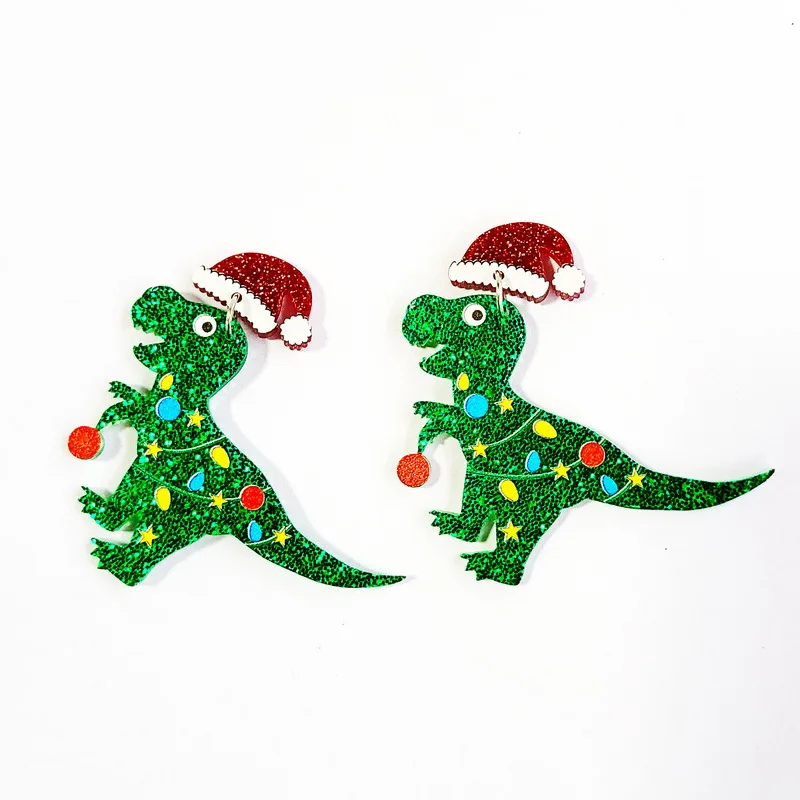 Christmas Earrings for Women Fashion Acrylic Green Dinosaur Red Hat Dangle Earrings Trendy Women Jewelry 2021 Christmas Decor
Christmas Earrings for Women Fashion Acrylic Green Dinosaur Red Hat Dangle Earrings Trendy Women Jewelry 2021 Christmas Decor