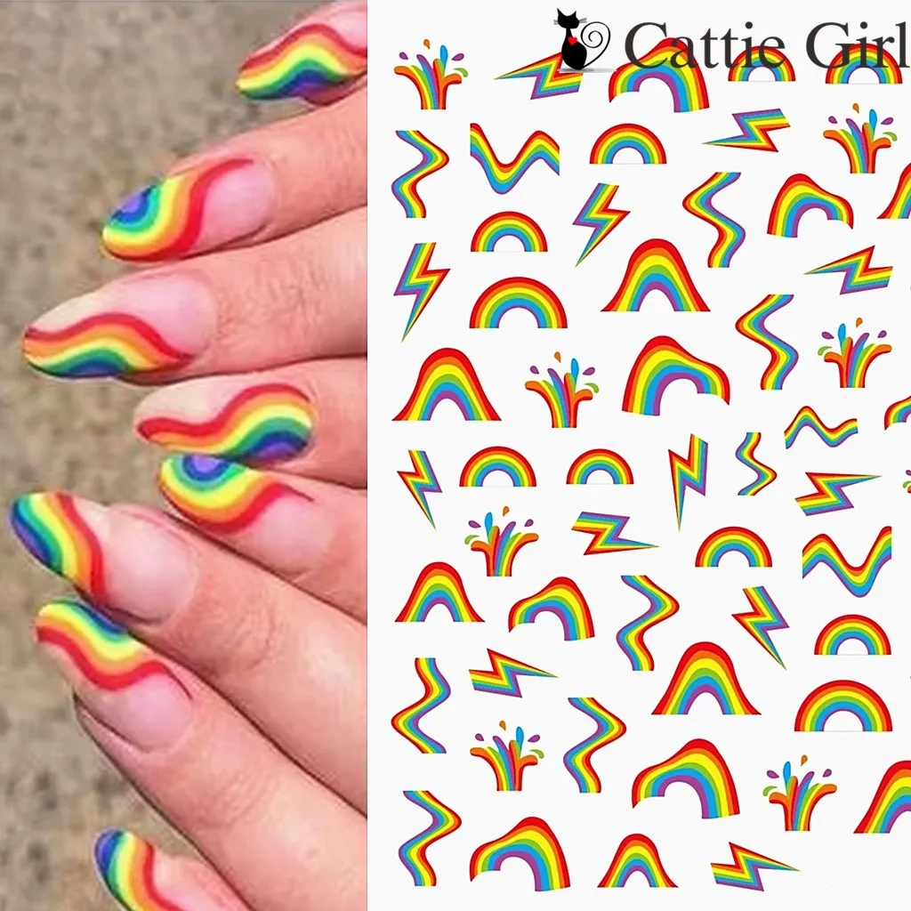 Nail Art Slider Decals Marble Lines Transfer Stickers Rainbow 3D Decals Sliders For Nails Manicure Art
Nail Art Slider Decals Marble Lines Transfer Stickers Rainbow 3D Decals Sliders For Nails Manicure Art