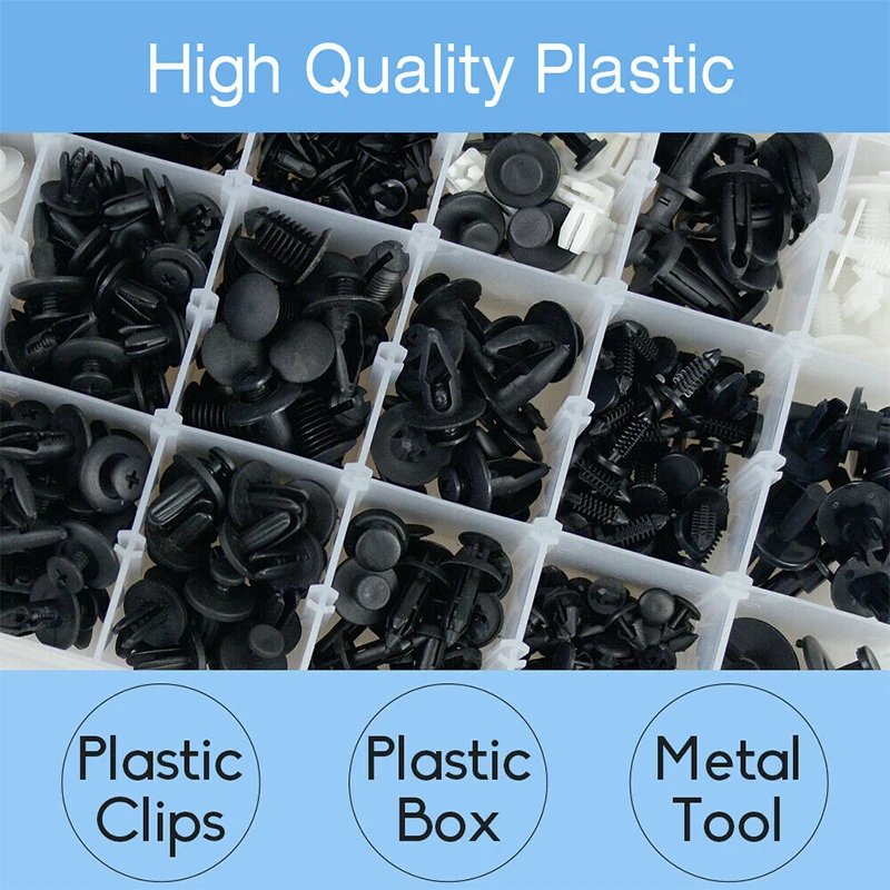AOZBZ 415Pcs Professional Rivet Fasteners Trim Moulding Clip Car Retainer Push Pin With 6inch Fasteners Remover Multipurpose
AOZBZ 415Pcs Professional Rivet Fasteners Trim Moulding Clip Car Retainer Push Pin With 6inch Fasteners Remover Multipurpose