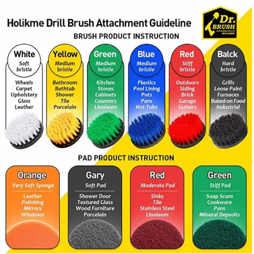 10-Piece Set 4-Inch Scouring Pad Electric Drill Brush Vegetable Cloth Cleaning Brush Kitchen&Bathroom Dirt Removal Toilet Brush 
10-Piece Set 4-Inch Scouring Pad Electric Drill Brush Vegetable Cloth Cleaning Brush Kitchen&Bathroom Dirt Removal Toilet Brush